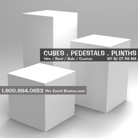 Display Cube, White - 20in x 20in x 20in (DF) - DISPLAY / PROP ONLY