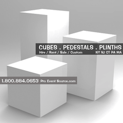Display Cube, White - 10in x 10in x 10in (DF) - DISPLAY / PROP ONLY