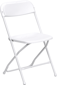Folding Chair Plastic - White
