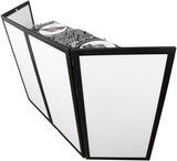 Odyssey DJ Facade - White Lycra w/Aluminum Black Frame