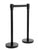 Stanchions - Retractable Belt, Black